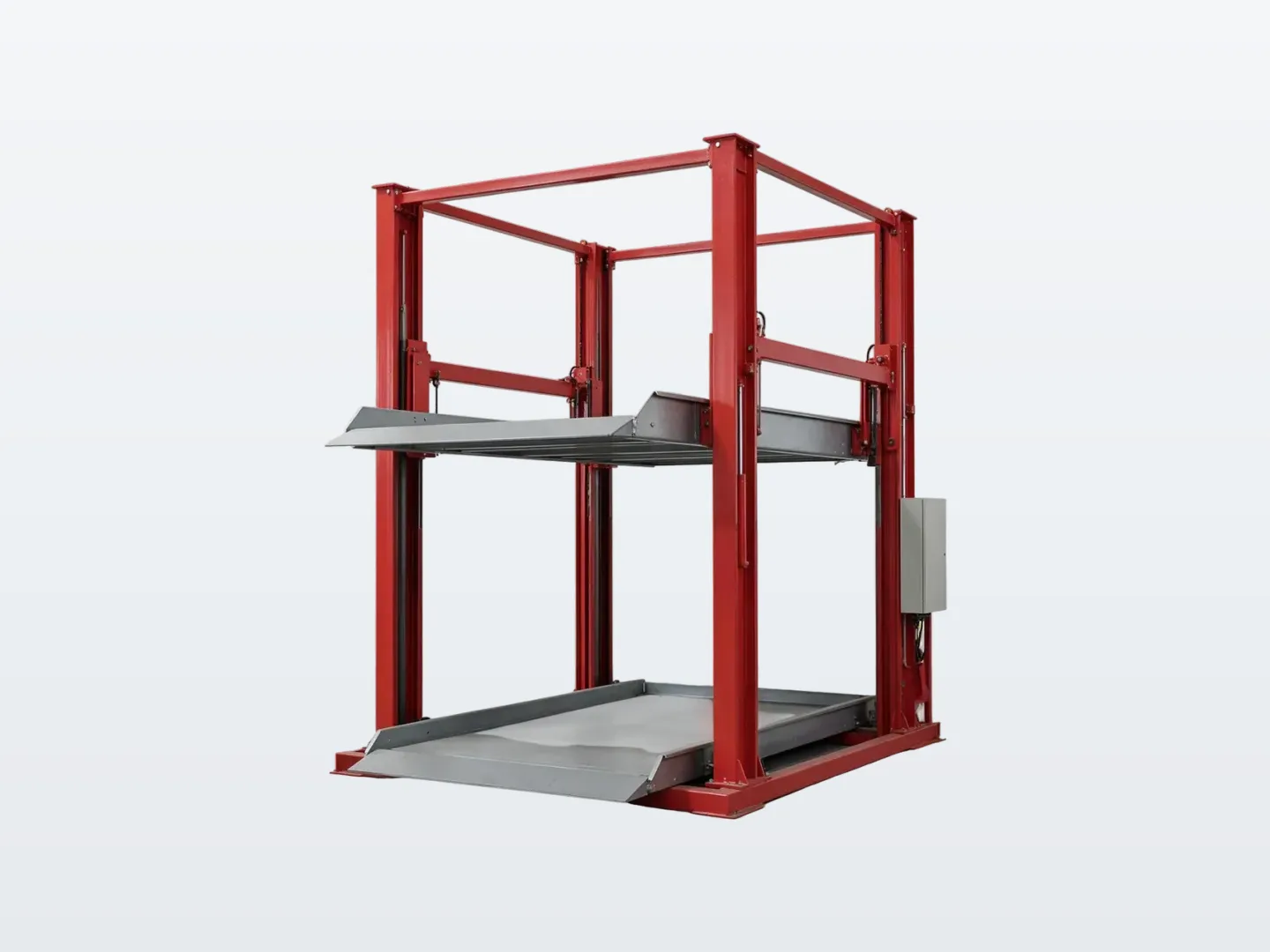Two-level puzzle car parking lift module